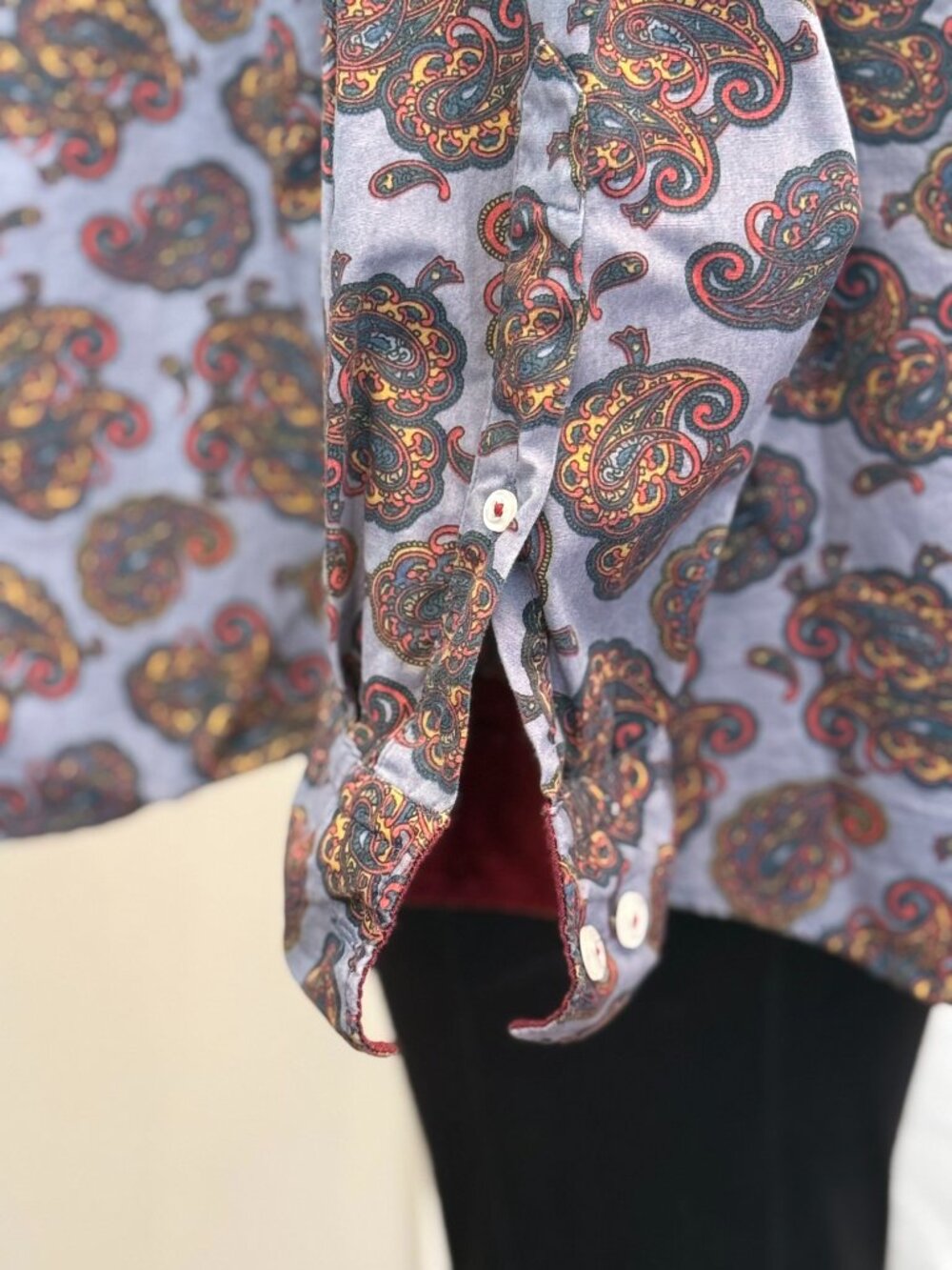 Daniel Cremieux Long Sleeve Paisley print Button down shirt Men's XL - Picture 4 of 6